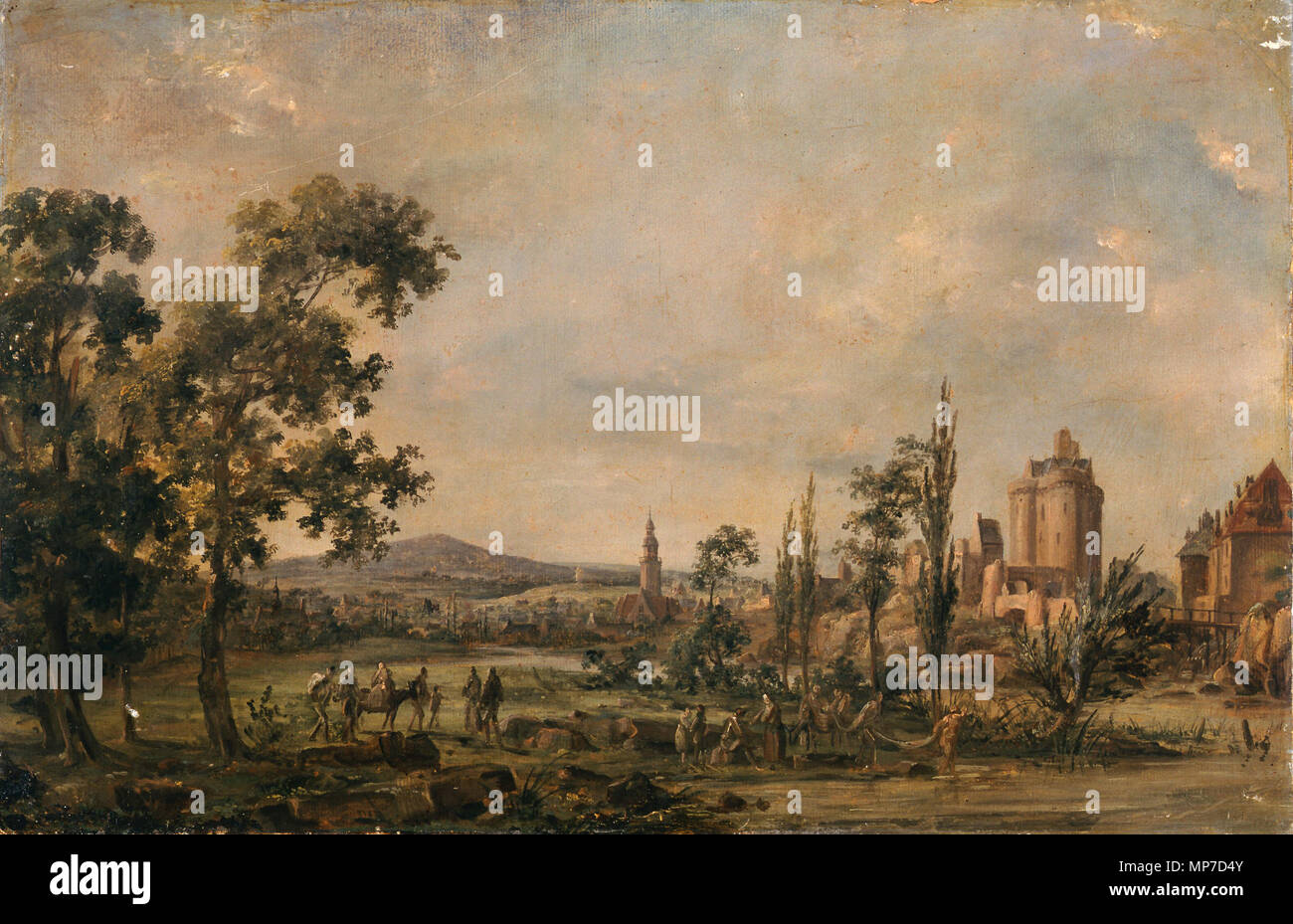 968 Paysage - anonyme - Musée d'art et d'histoire de Saint-Brieucb Foto de stock