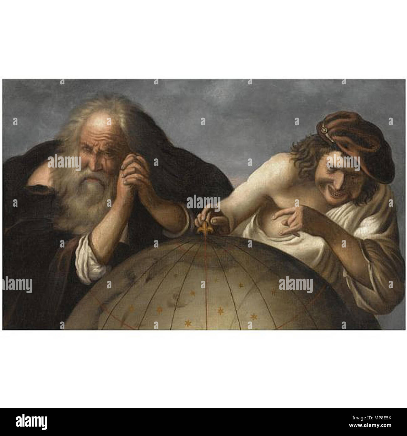 . Demócrito y Heráclito . Siglo xvii. 729 Johannes Moreelse 01