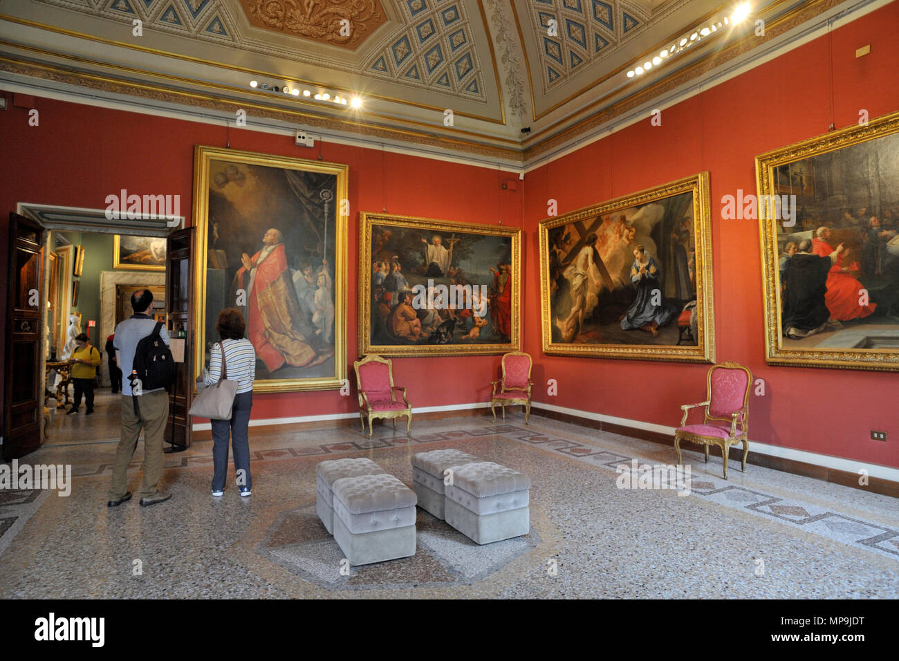 Italia, Roma, Palazzo Corsini, la Galleria Nazionale di arte antica, Corsini galería de arte de la colección Foto de stock
