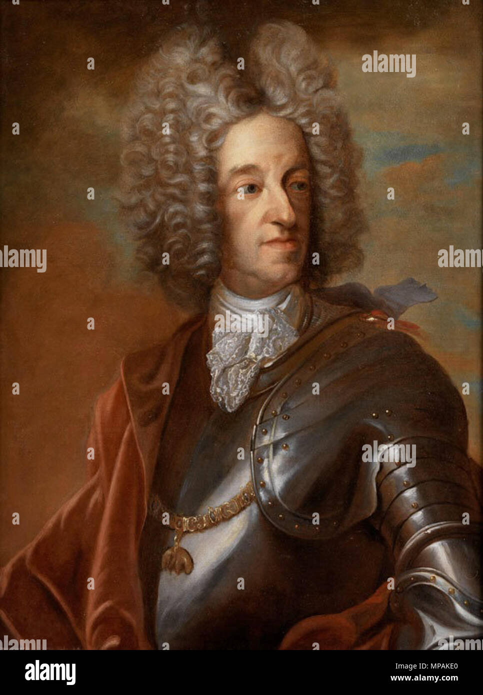 Inglés: Retrato de Maximiliano II Emanuel, príncipe elector de Baviera (1662-1726), siglo XVIII. 878 Maximiliano II Emanuel von Bayern Foto de stock