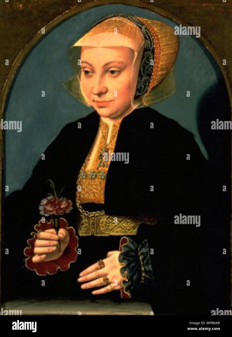 Retrato de una mujer circa 1538-1539. 914 Museo Thyssen g 427 339 Foto de stock