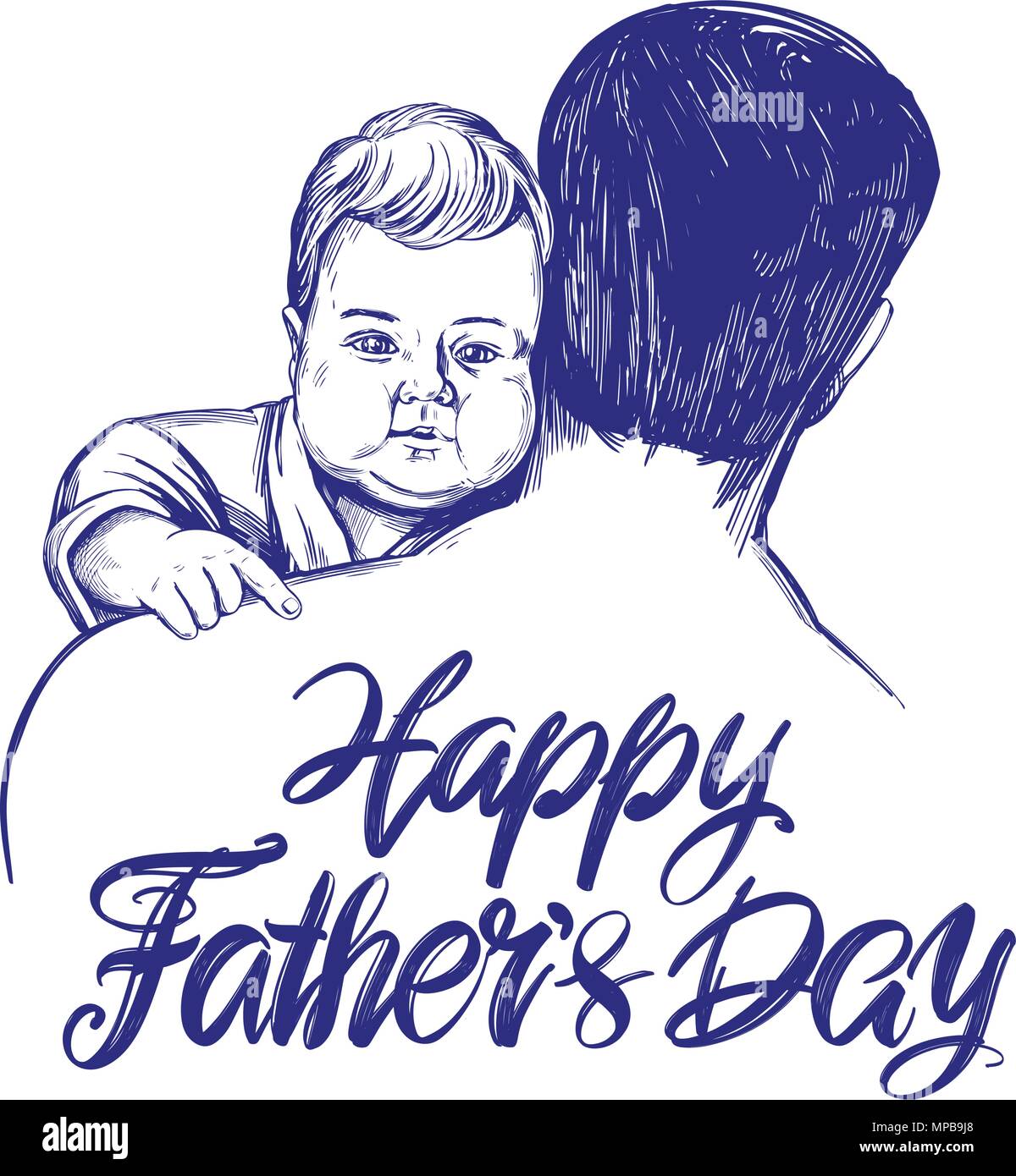 Sosteniendo La Mano De Su Padre Imagenes Vectoriales De Stock Alamy