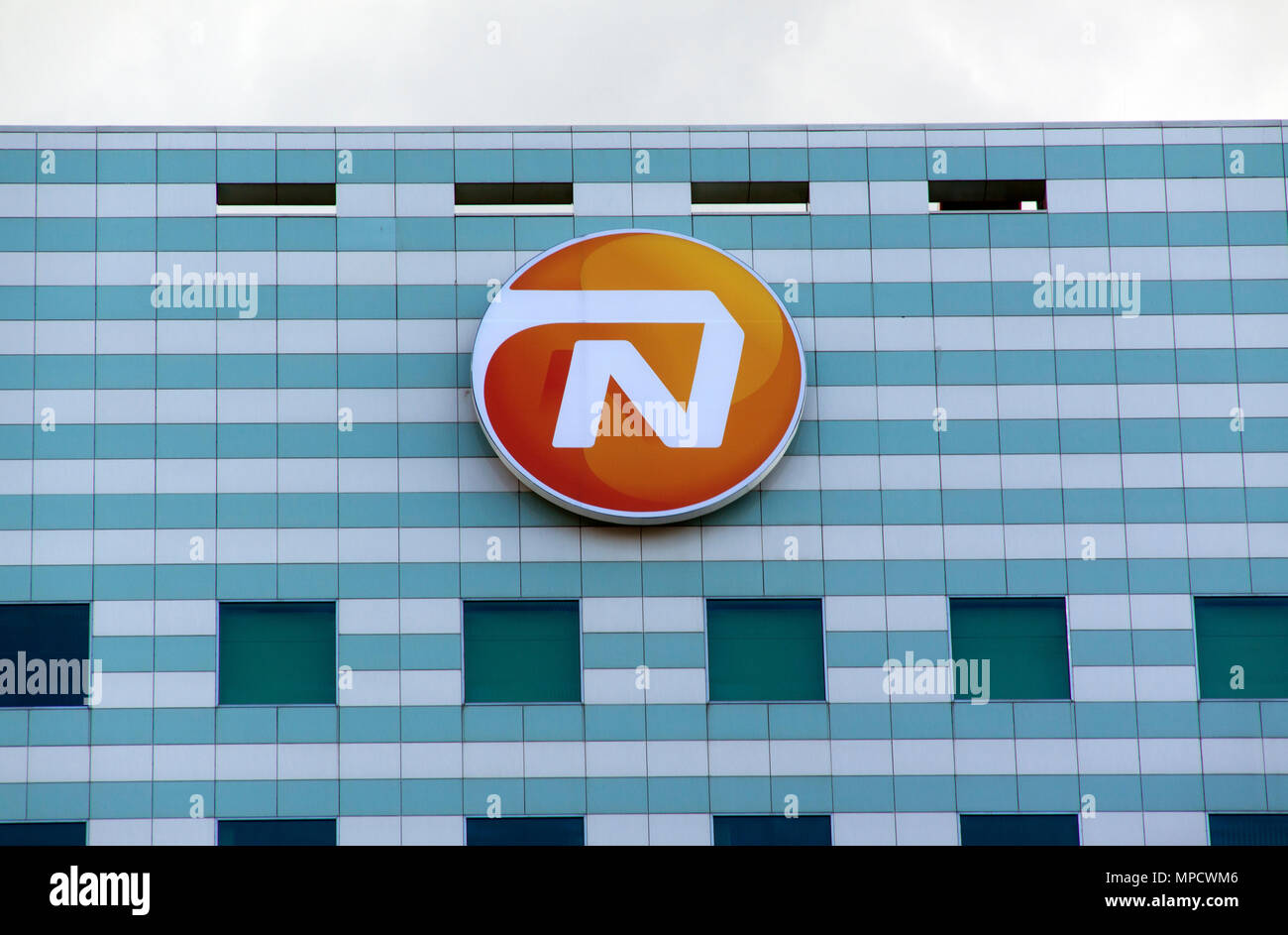 La Haya, Países Bajos-Septiembre 26, 2015: Nationale-Nederlanden (NN