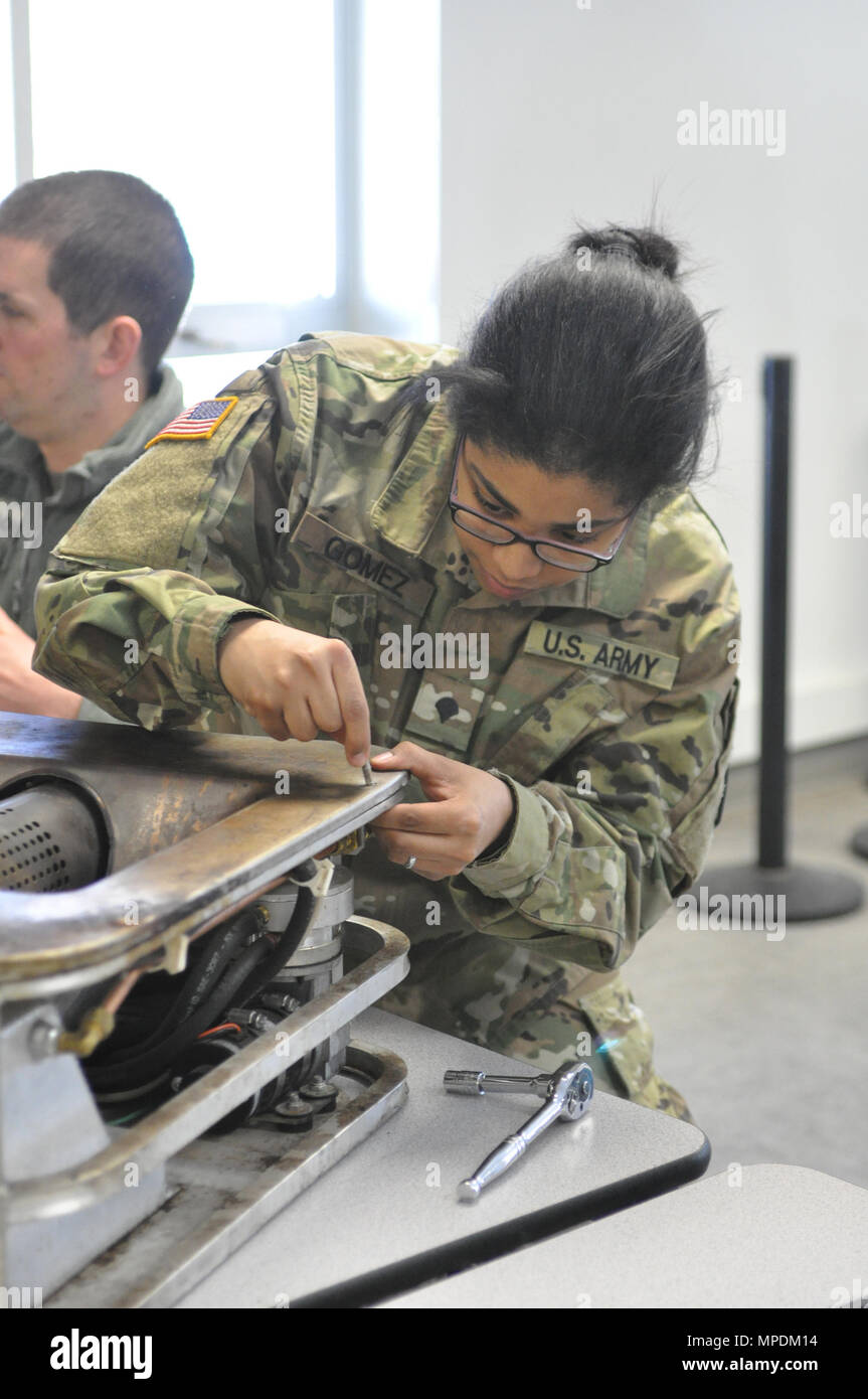 Spc del Ejército de Estados Unidos. Marisa Gómez, un cocinero con Golf  Company, 186 Brigada, Batallón de Apoyo de 86ª Brigada de Infantería de  Montaña (equipo de combate), la Guardia Nacional de