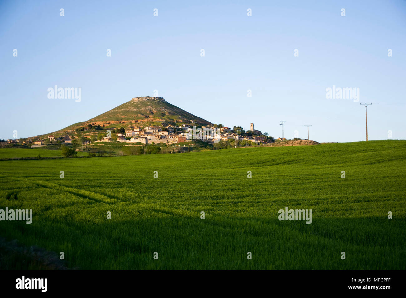 Hita, Guadalajara, España. Foto de stock