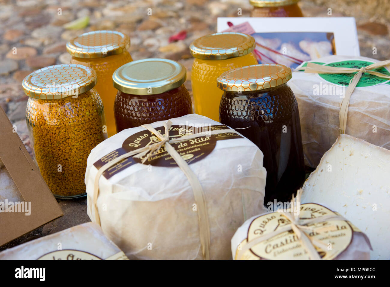 La gastronomía. Hita, Guadalajara, España. Foto de stock