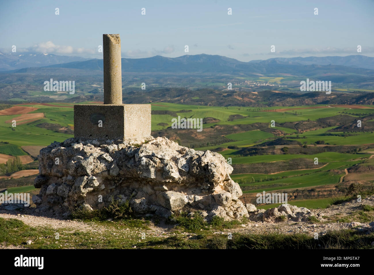 Vista desde el castillo. Hita, Guadalajara, España. Foto de stock