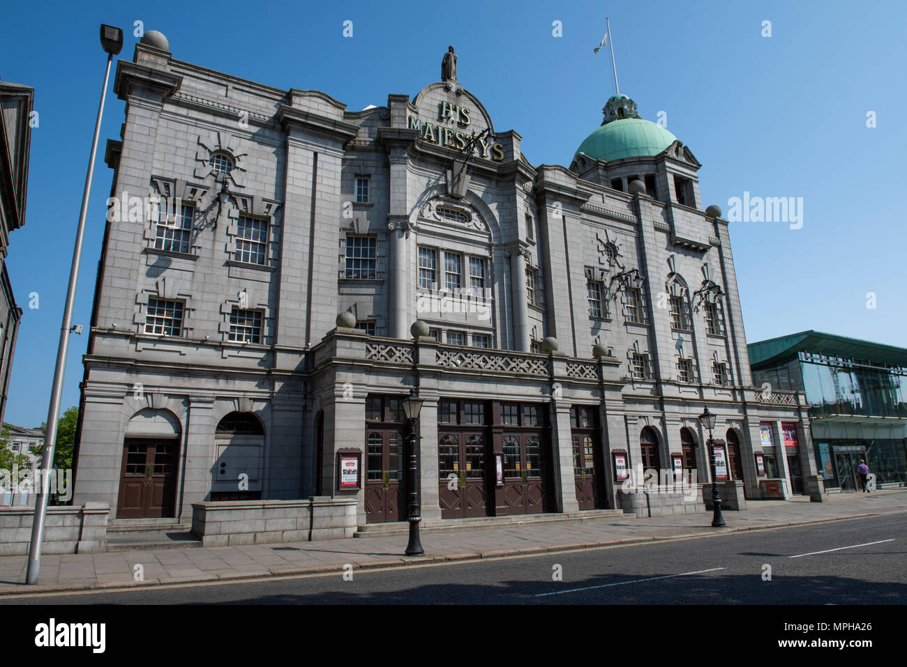 Reino Unido, Escocia, Aberdeen, el Historic Old Aberdeen. His Majesty's Theatre, el más grande en el noreste de Escocia, con capacidad para más de 1.400 personas. Foto de stock