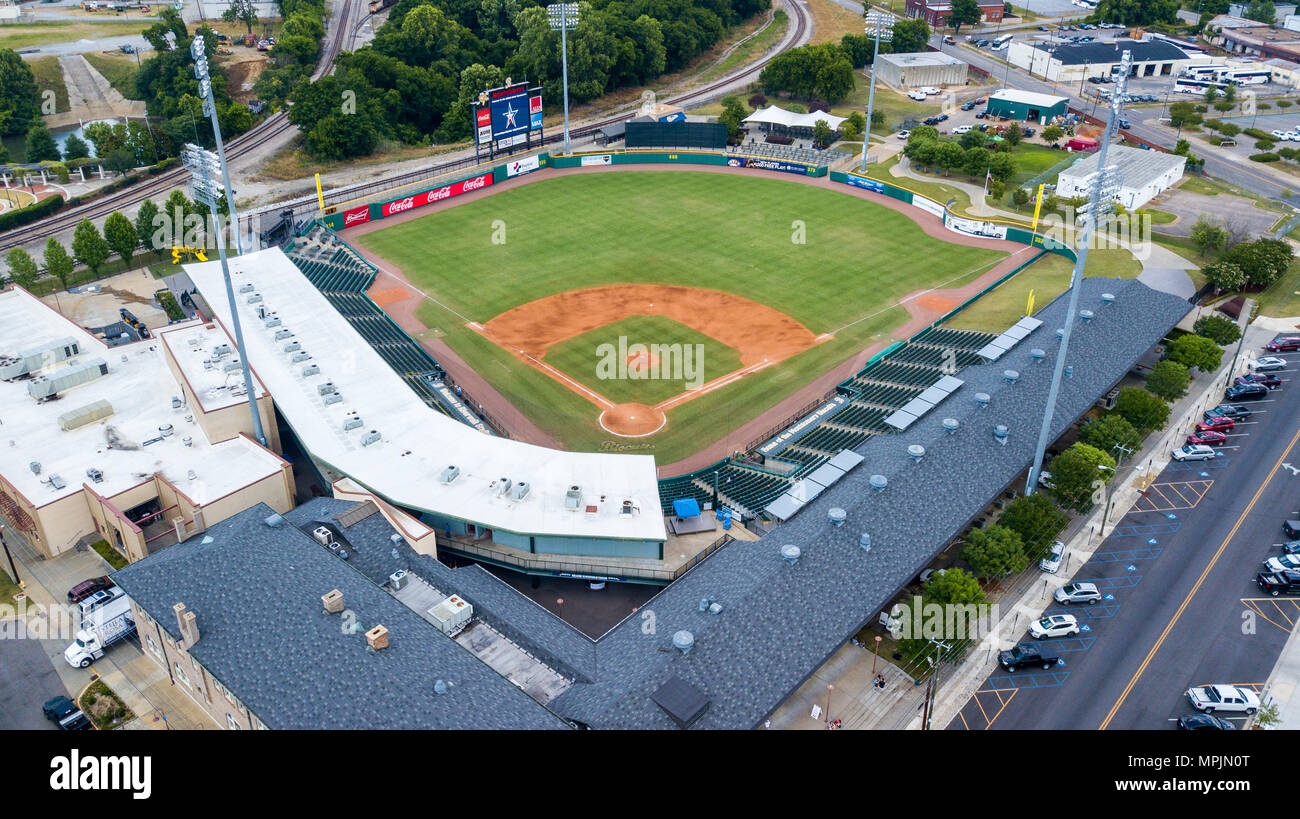 El Riverwalk, el Estadio de Béisbol Profesional galletas Montgomery, Montgomery, Alabama, EE.UU. Foto de stock