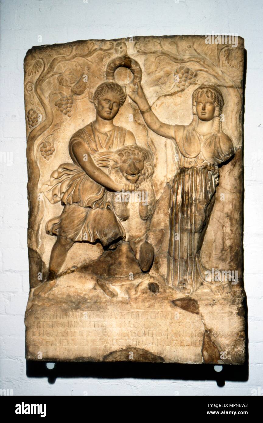 Cirene coronado por Libia, c120-140. Artista: Desconocido. Foto de stock