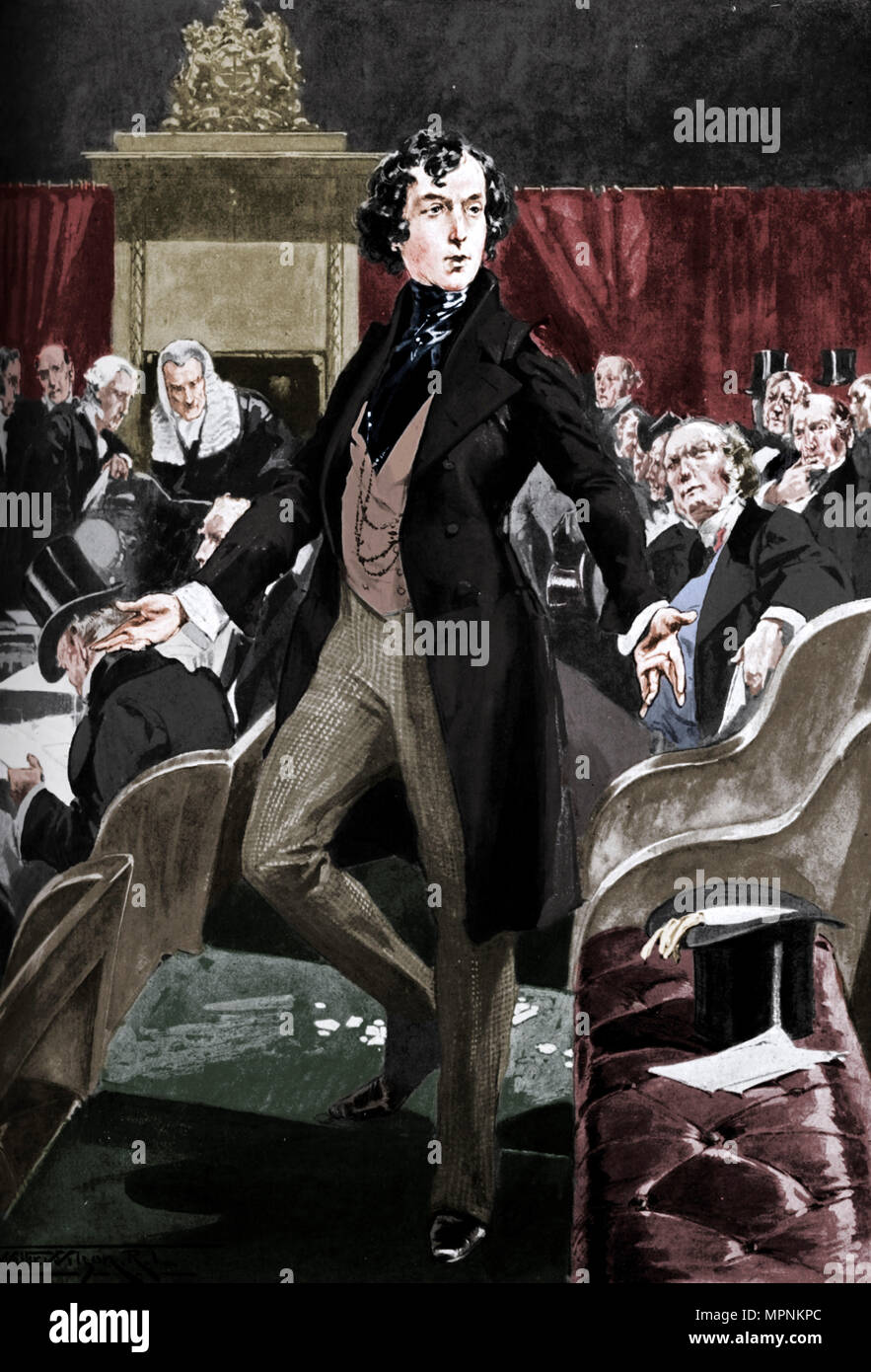 Disraeli el primer discurso en la Cámara de los Comunes, del siglo XIX