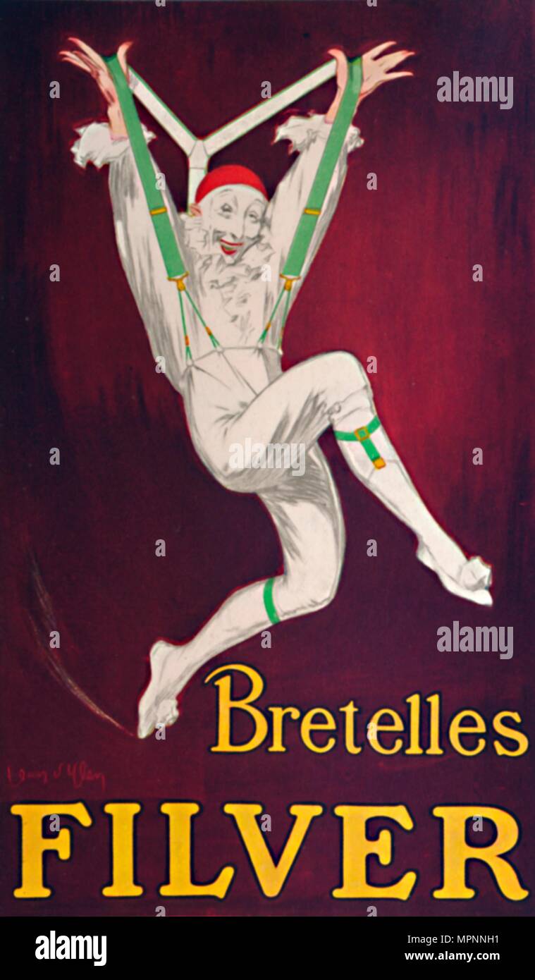 "Filver Bretelles - Francés Póster', C1926. Artista: Jean D'ylen. Foto de stock