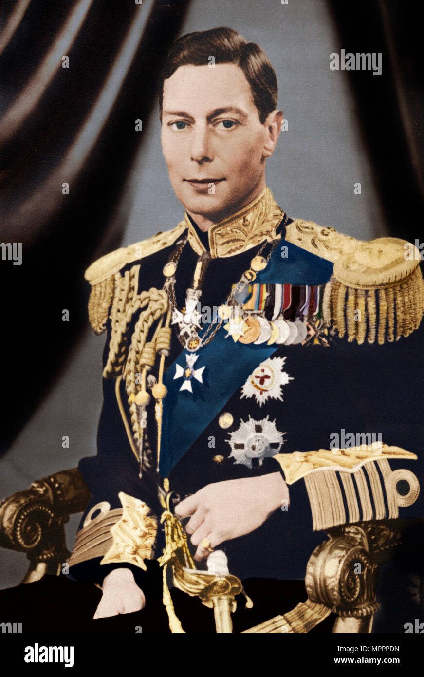 "Su Majestad el Rey George VI', C1936. Artista: Capitán P Norte. Foto de stock