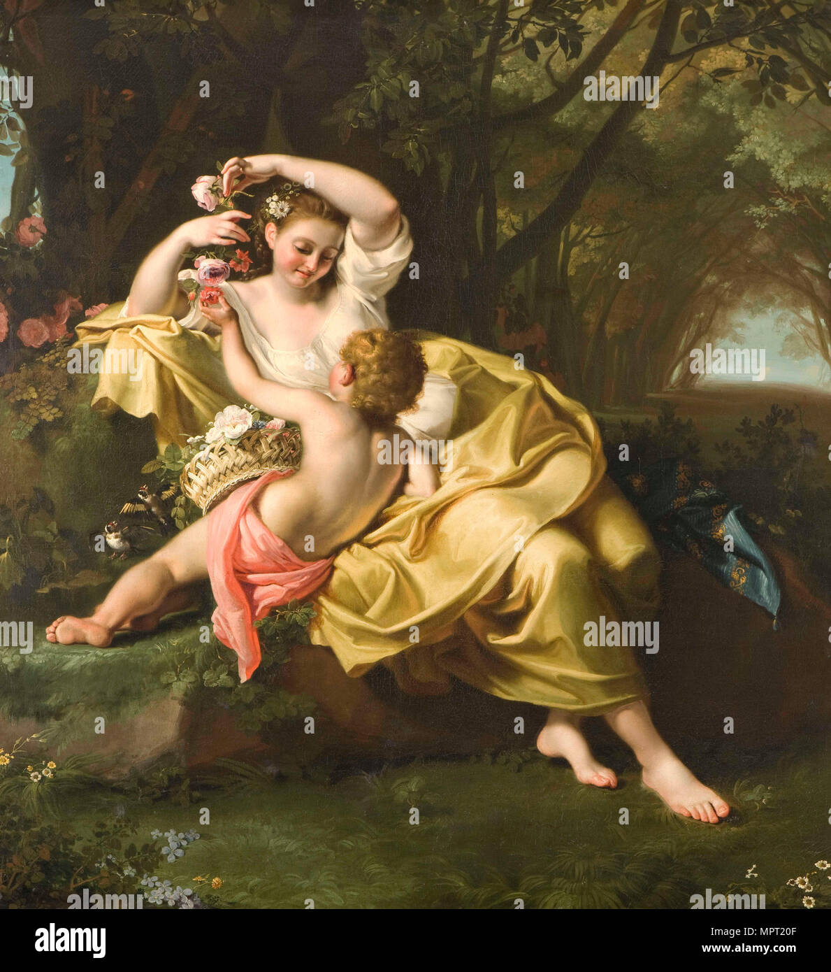 Alegoría de Primavera (Allegoria della Primavera), 1705-1709. Foto de stock