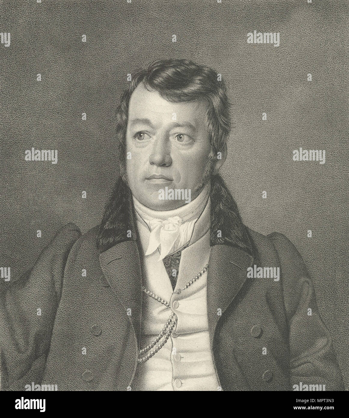 Retrato de Friedrich Schneider (1786-1853), 1825. Foto de stock