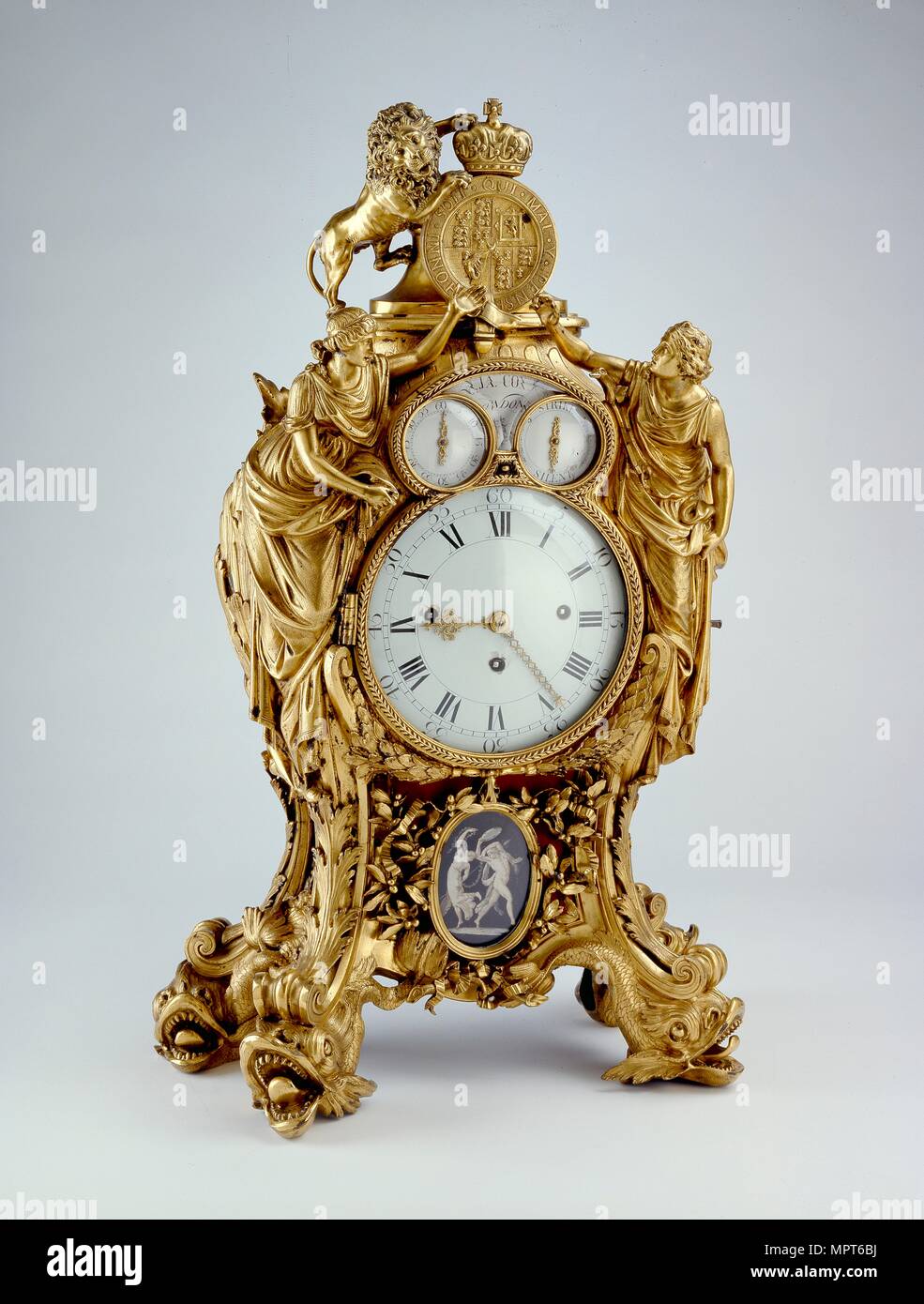 Reloj, 1775-1800. Artista: James Cox. Foto de stock