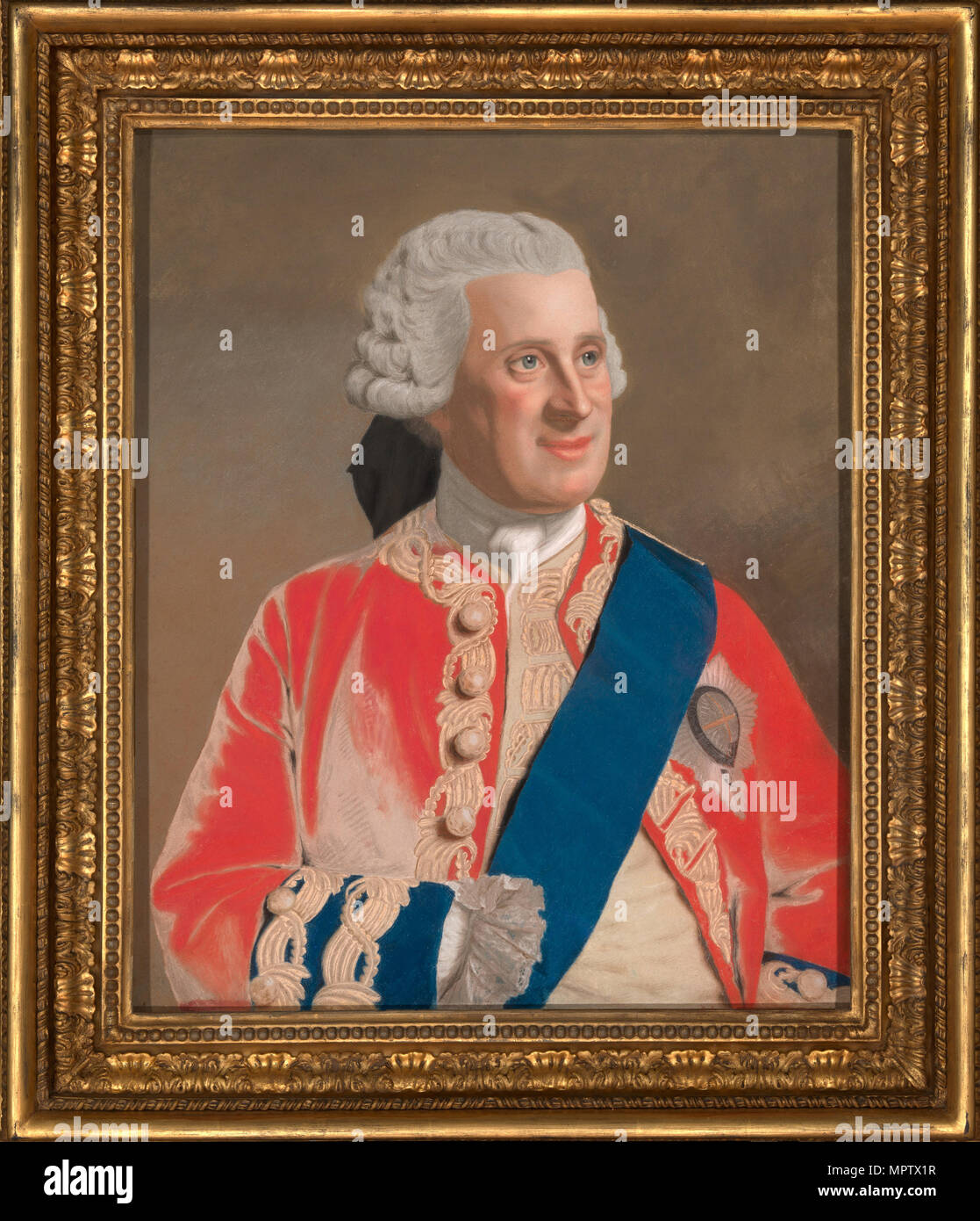 Retrato de George Keppel, tercer Conde de Albemarle (1724-1772). Foto de stock
