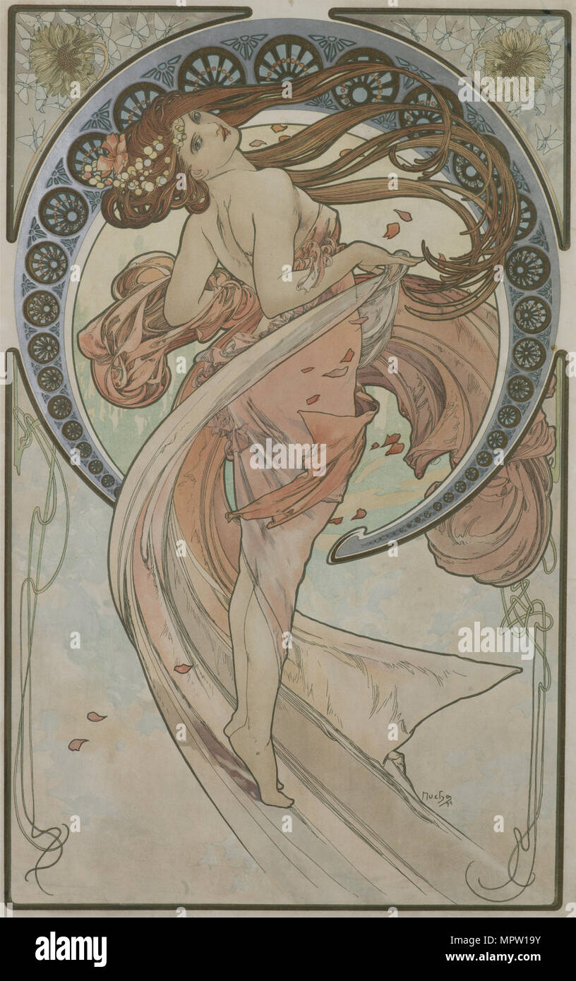 Danza (a partir de la serie de las Artes), 1898. Foto de stock