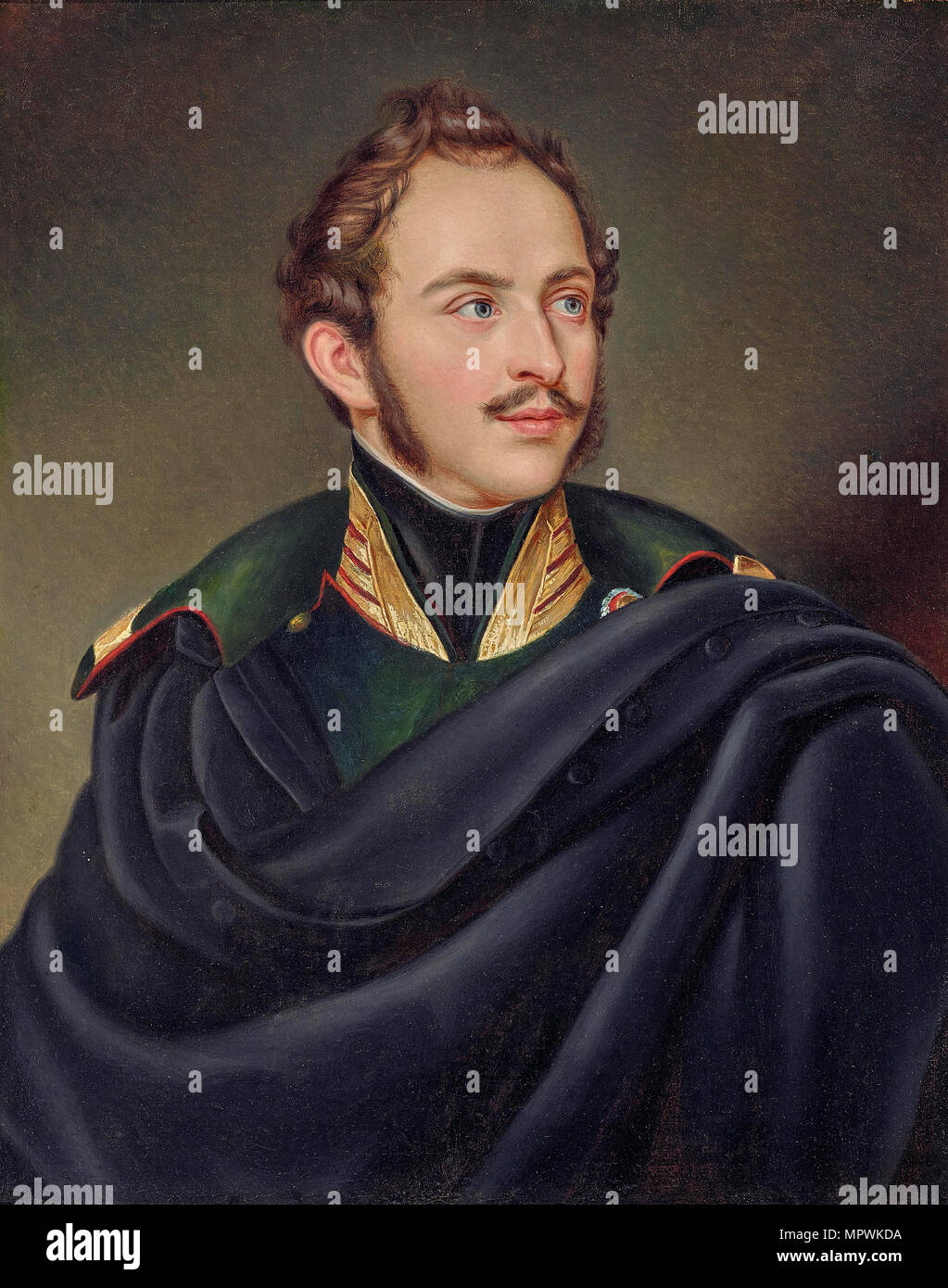 Retrato de Maximiliano II (1811-1864), Rey de Baviera. Foto de stock