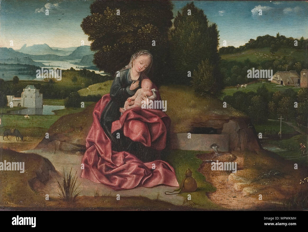 El descanso en la Huida a Egipto Fotografía de stock Alamy