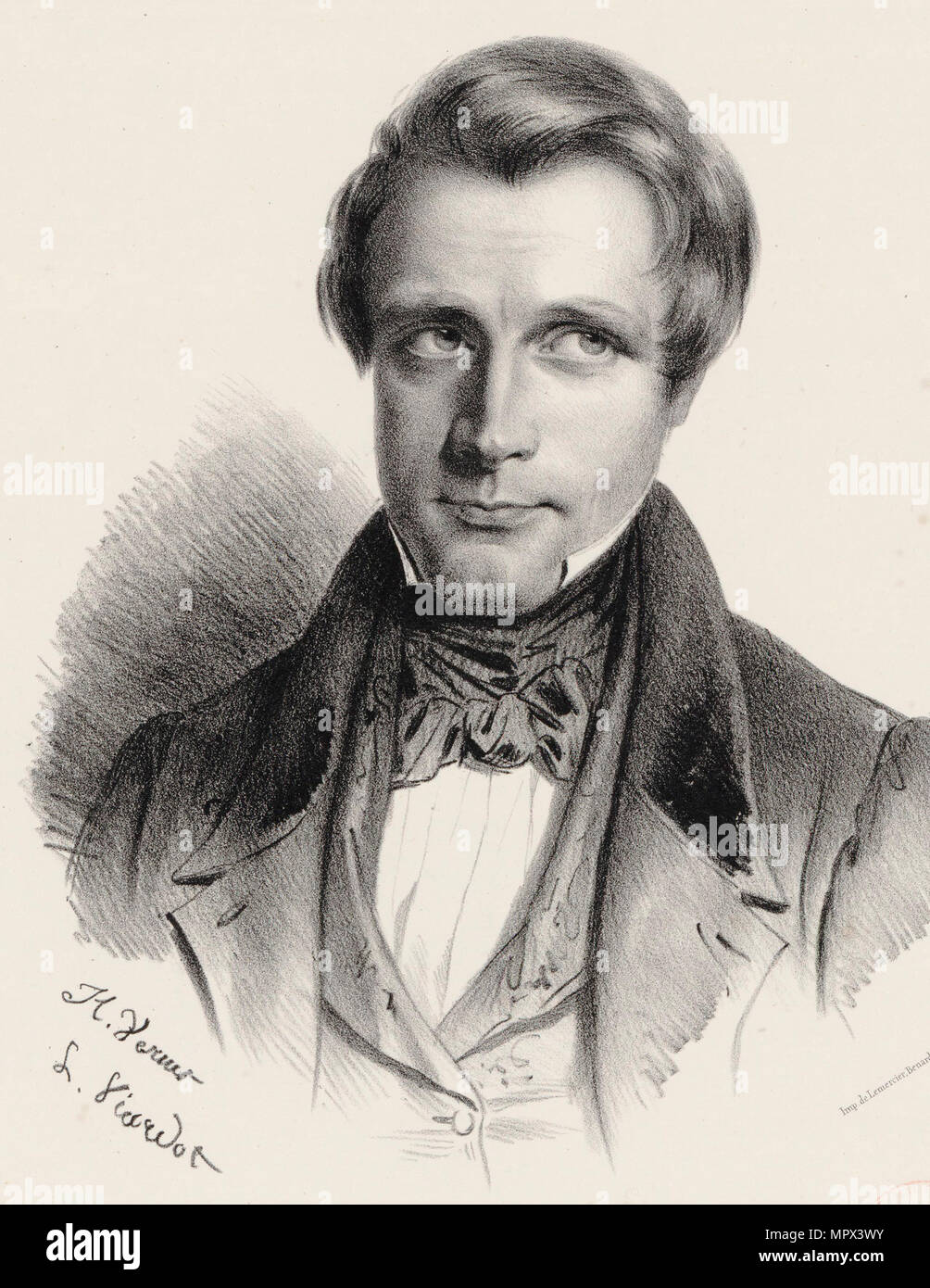 Retrato del compositor Henri Brod (1799-1839), 1835 Fotografía de stock -  Alamy
