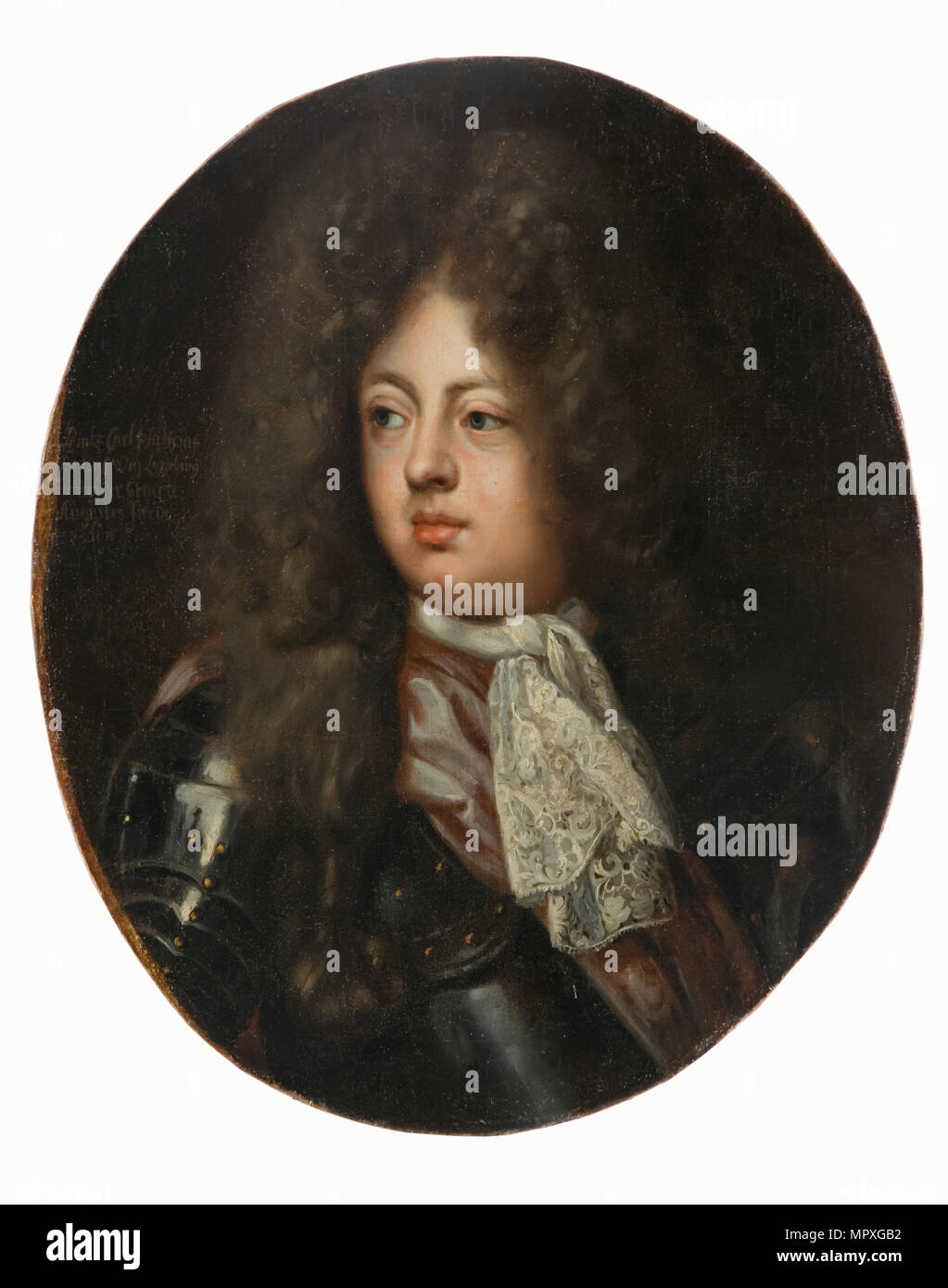 Retrato de Charles Philipp (1669-1690), Príncipe de Brunswick-Lüneburg. Foto de stock