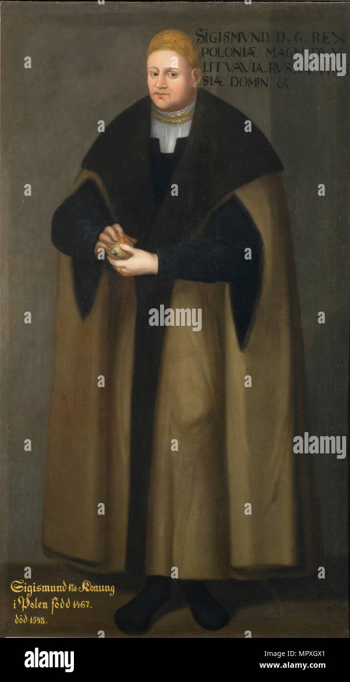 Retrato de Segismundo I de Polonia (1467-1548), 1667. Foto de stock