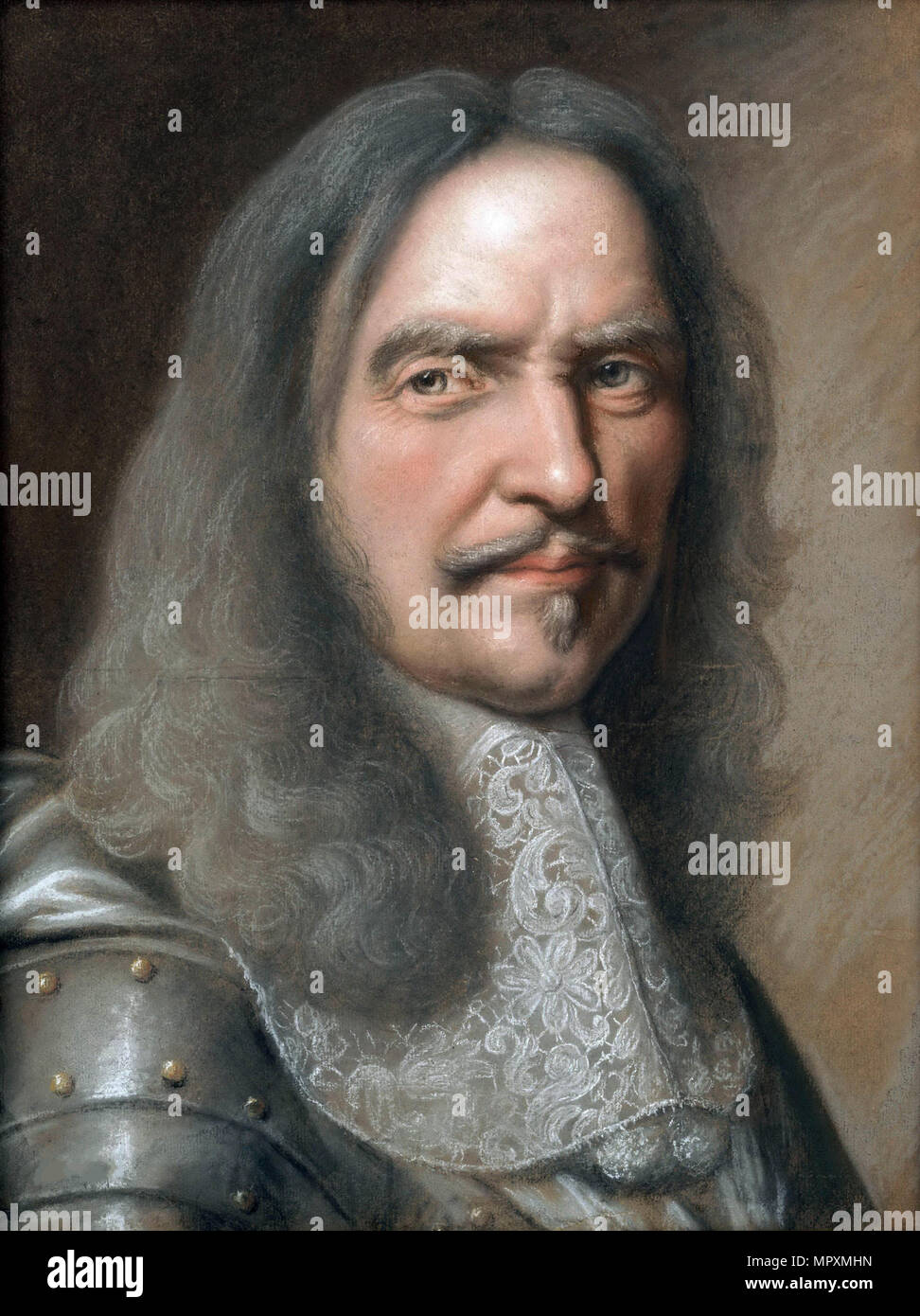 El Mariscal Henri de La Tour d'Auvergne, Vizconde de Turenne (1611-1675), 1660. Foto de stock