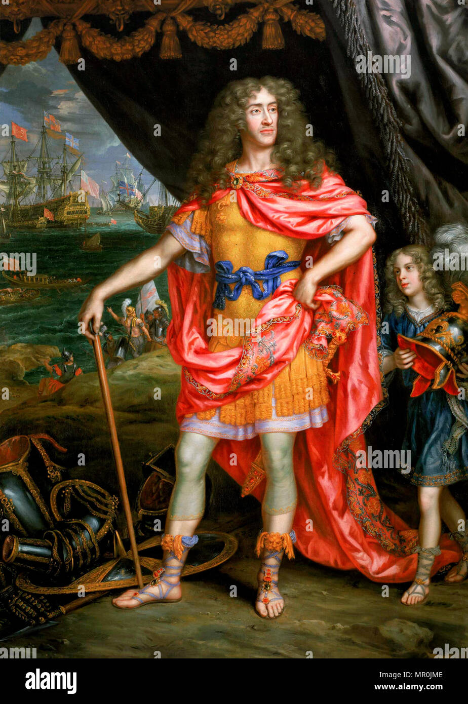 Jaime II de Inglaterra, duque de York. Henri Gascar, 1660 Foto de stock