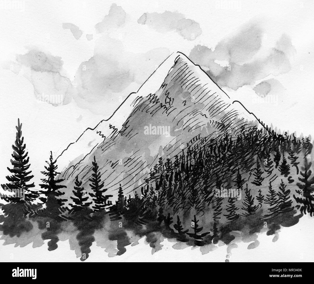 Top 71 imagen dibujos de montañas  Thptnganamsteduvn