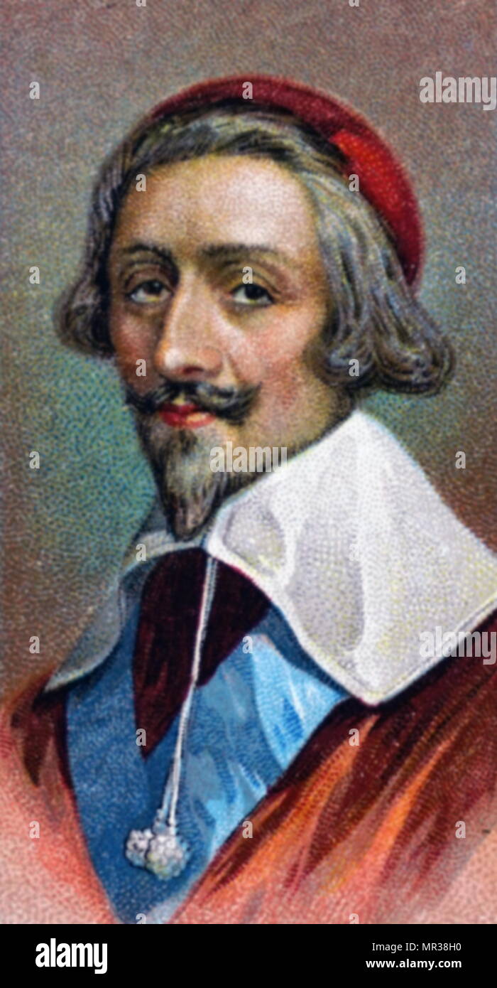 Retrato Del Cardenal Richelieu 1585 1642 Ca 1650 Fotografia De Stock Alamy