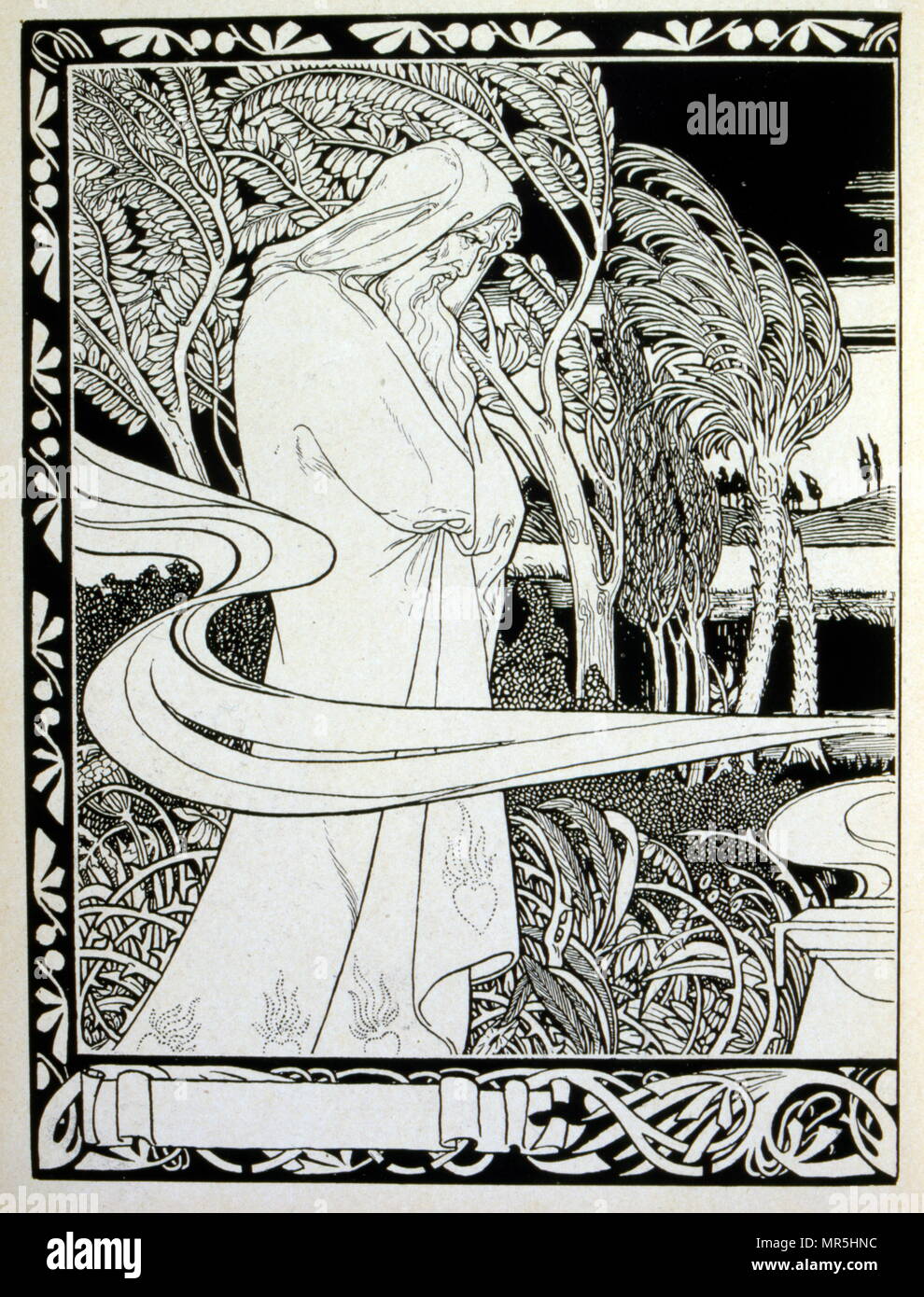 Judá', una colección de baladas por el poeta no-Judía Börries von Münchhausen 1874 - 1945. Ilustrado por Efraín Moisés Lilien (1874-1925), ilustrador y grabador de estilo art nouveau, que destaca por su arte sobre temas judíos. Él es a veces llamado "el primer artista sionista. La relación de Münchhausen al Judaísmo sigue siendo ambivalente: Munchhausen no consideran que la "raza judía" inferior, sino que simplemente quería evitar una "mezcla" con los judíos alemanes. Foto de stock
