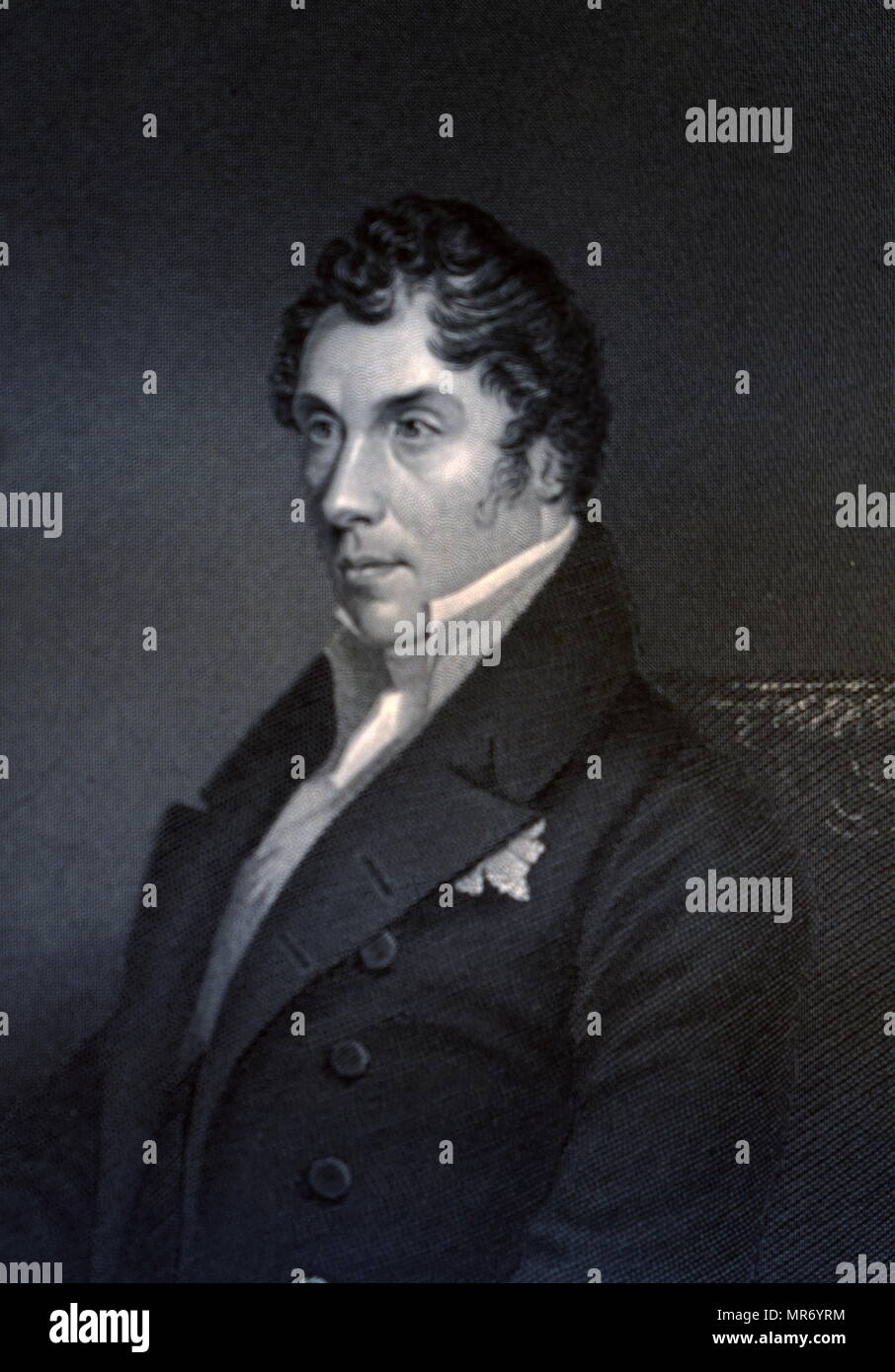 George Hamilton-Gordon, 4to Earl de Aberdeen (1784 - 1860), político británico. Primer Ministro desde 1852 hasta 1855 Foto de stock