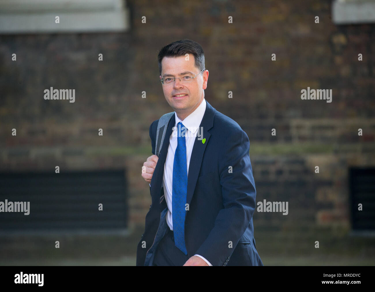 James Brokenshire, Secretario de Estado para la vivienda, las comunidades y el gobierno local en Downing Street durante una reunión del gabinete. Foto de stock