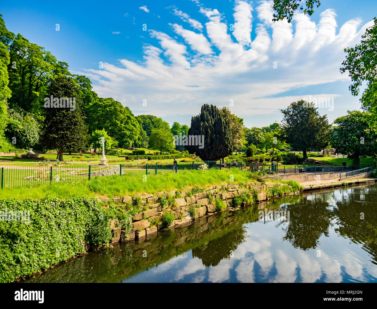 Parque Congleton, Cheshire UK Foto de stock