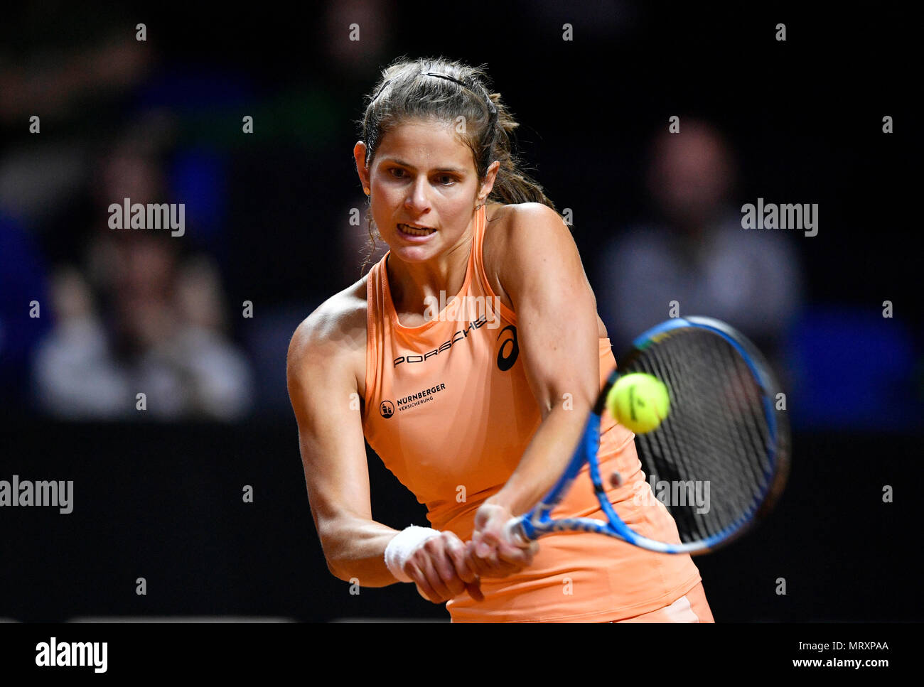 Jugador de tenis Julia Görges, GER, Porsche Arena, Stuttgart, Baden-Württemberg, Alemania Foto de stock