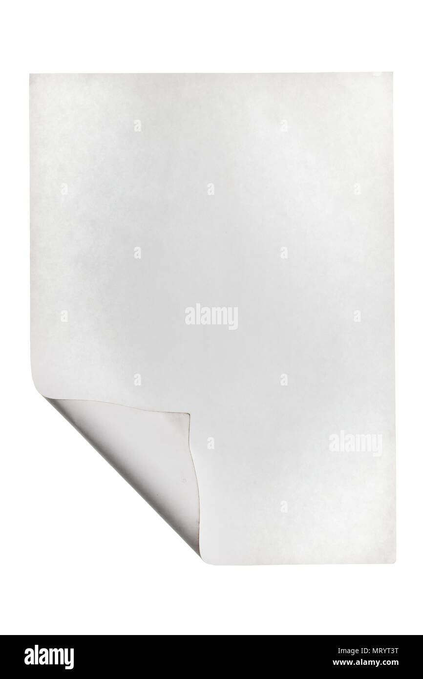 Hoja de papel enrollado fotografías e imágenes de alta resolución Alamy