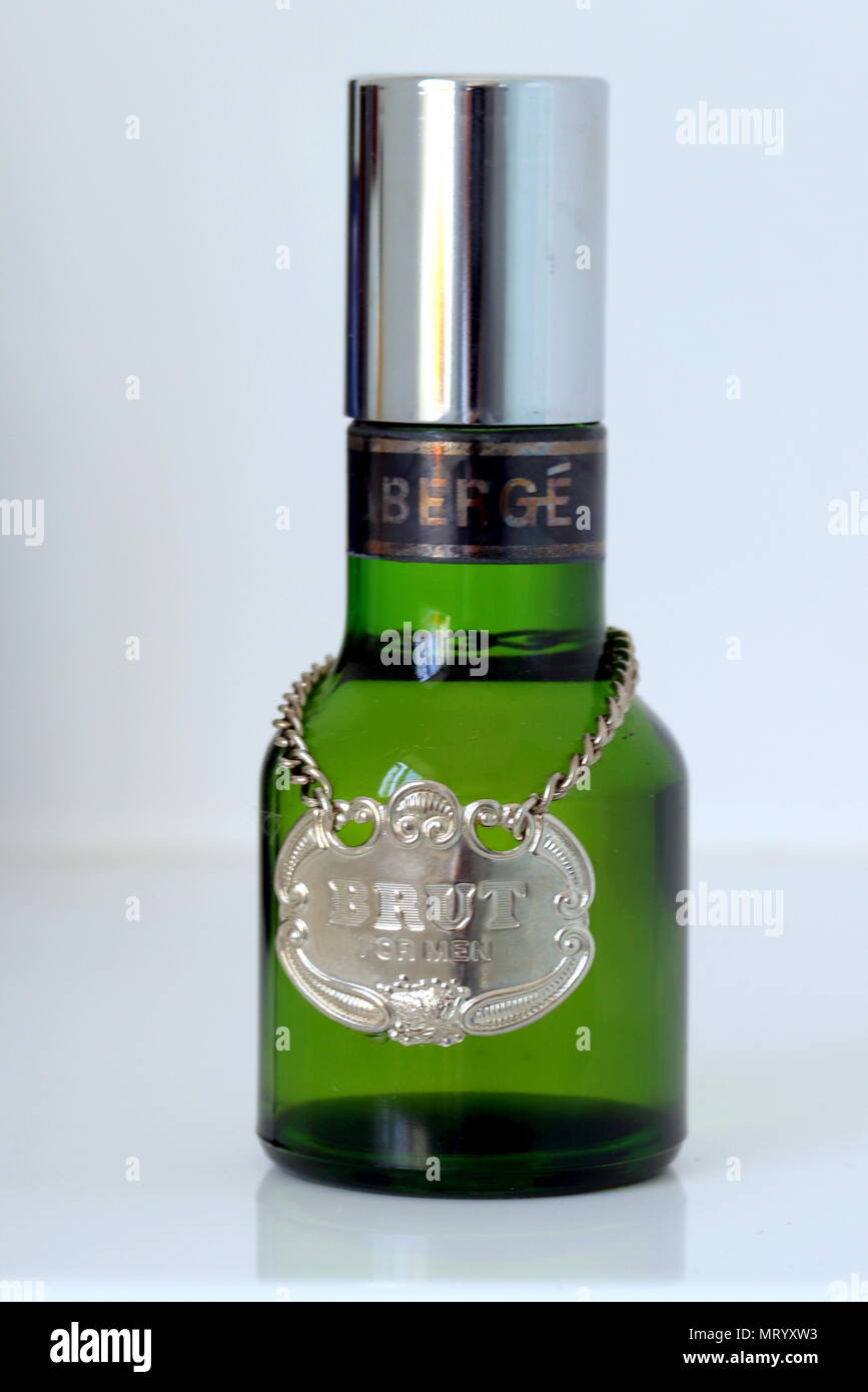 Botella de Brut aftershave Foto de stock