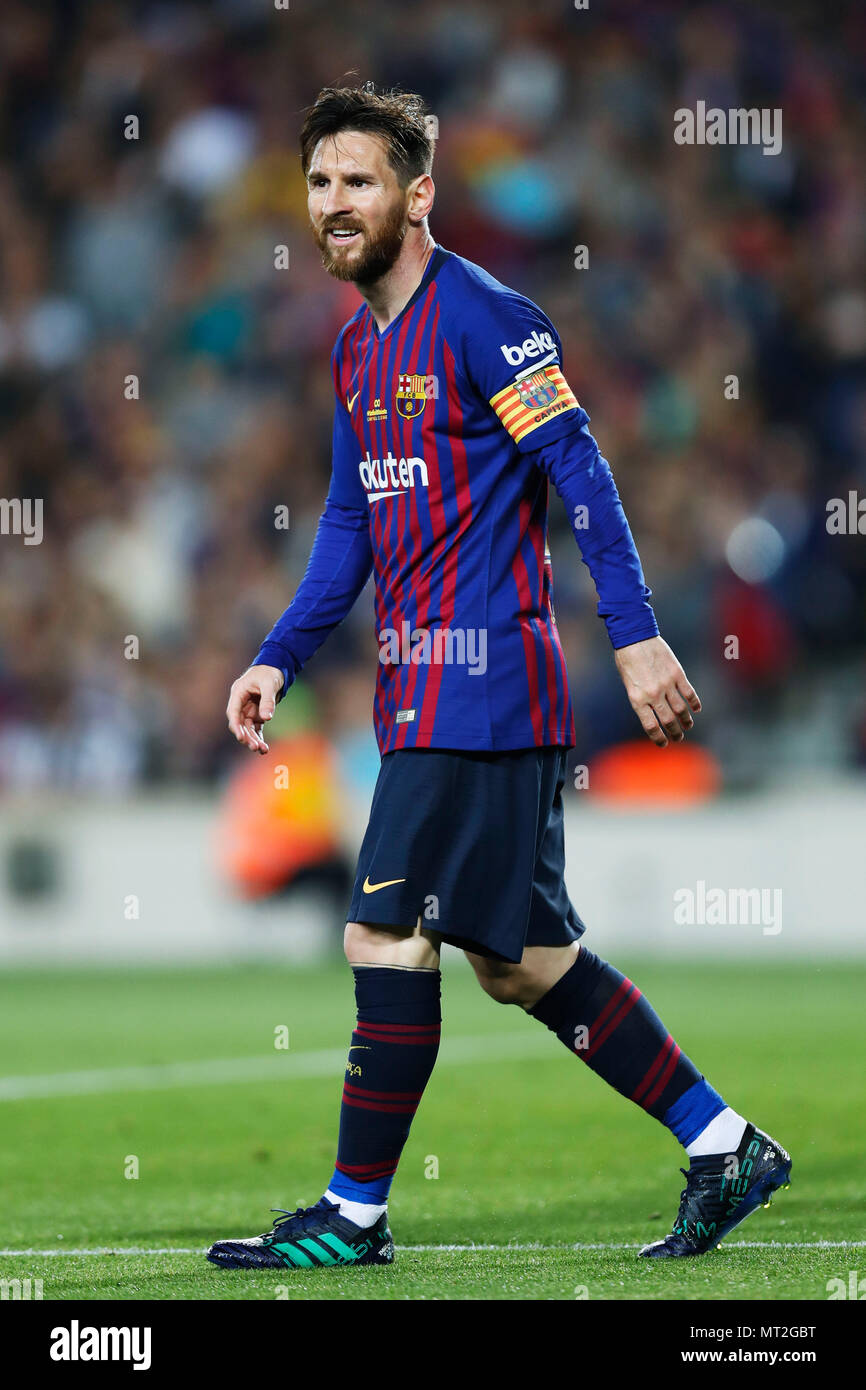 Barcelona, España. 20 de mayo de 2018. Lionel Messi (Barcelona), 20 de mayo de 2018 - Fútbol/Soccer : de Primera "Liga partido entre el FC Barcelona Real Sociedad 1-0