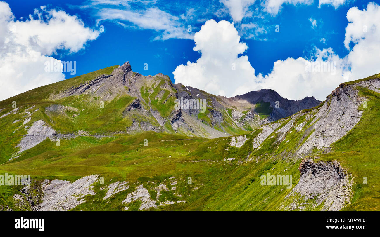 Verano Alpes,Francia Foto de stock