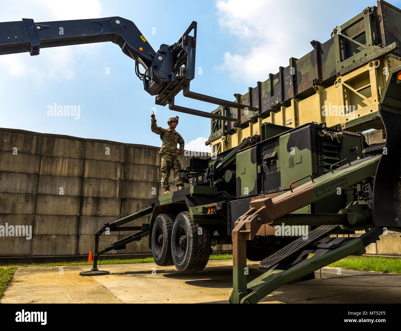 Una batería de misiles Patriot con la etiqueta 'SCUD Buster misiles museo  parque fuera de rango de misiles de White Sands en Nuevo México Fotografía  de stock - Alamy