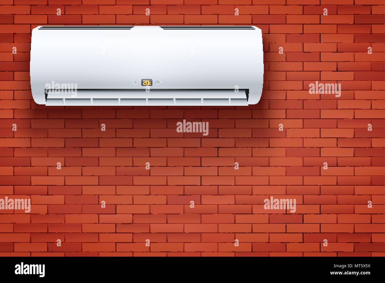 Aire acondicionado split cuadro Sistema de casa Imagen Vector de stock -  Alamy