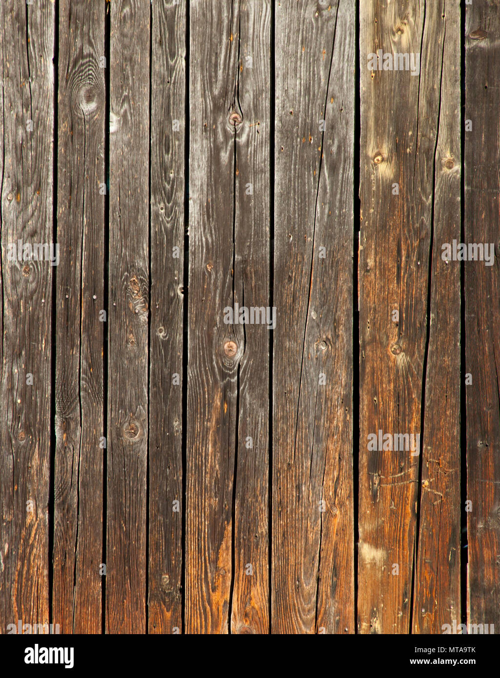 Tablones de madera vieja, perfecto telón de fondo para su idea o proyecto Foto de stock
