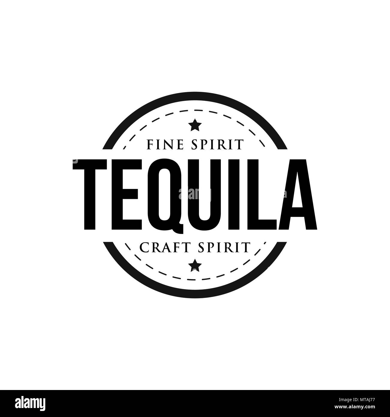 Tequila signo Sello vintage vector Ilustración del Vector