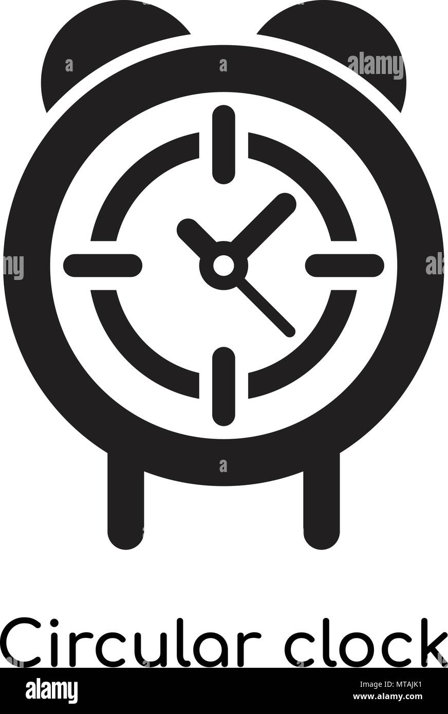 Icono reloj circular aislado sobre fondo blanco para tu web y mobile app  design Imagen Vector de stock - Alamy