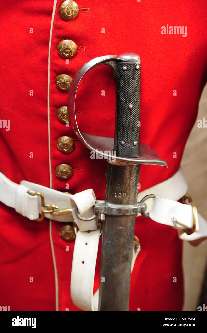 Espada de caballería británica 1885 Foto de stock