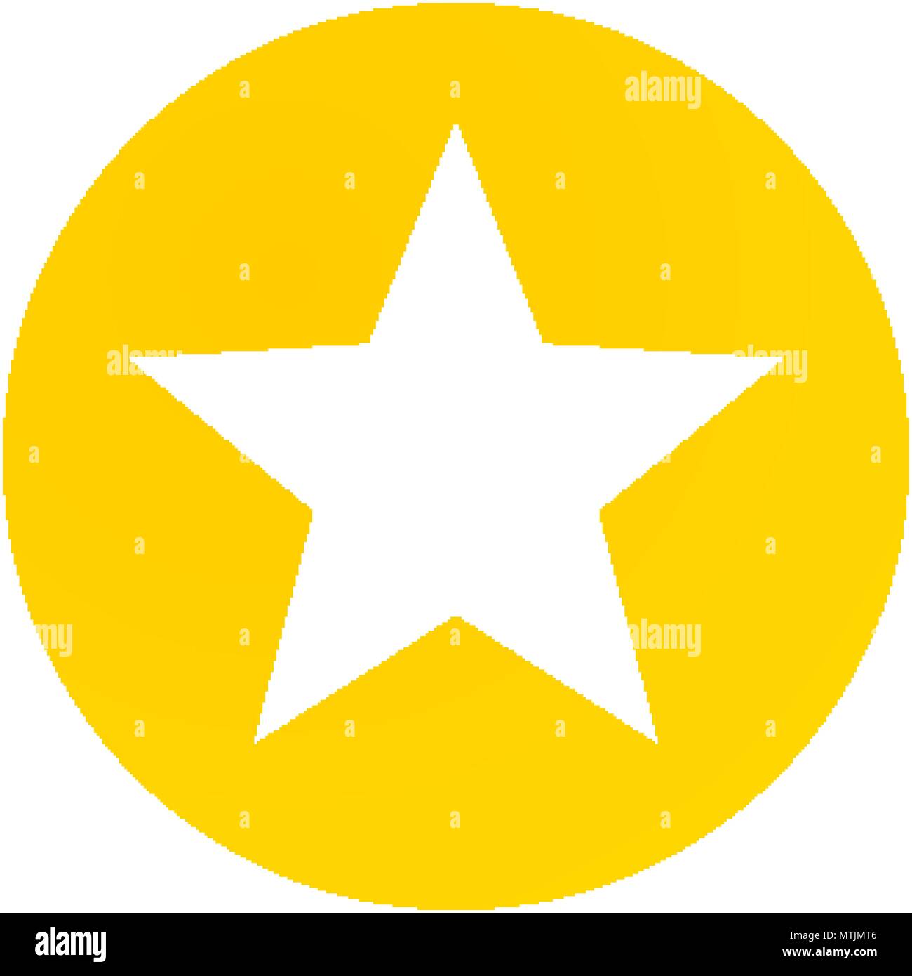 Simple marcador icono circular con una estrella interior Imagen Vector de  stock - Alamy