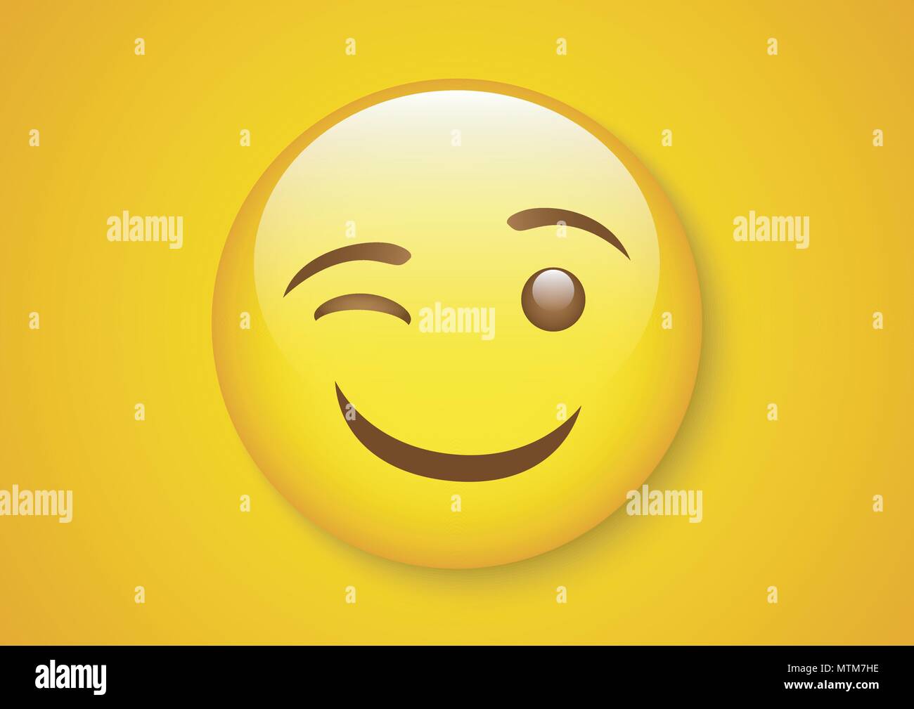 Diseño de vectores de expresión emoticon tease cara Ilustración del Vector
