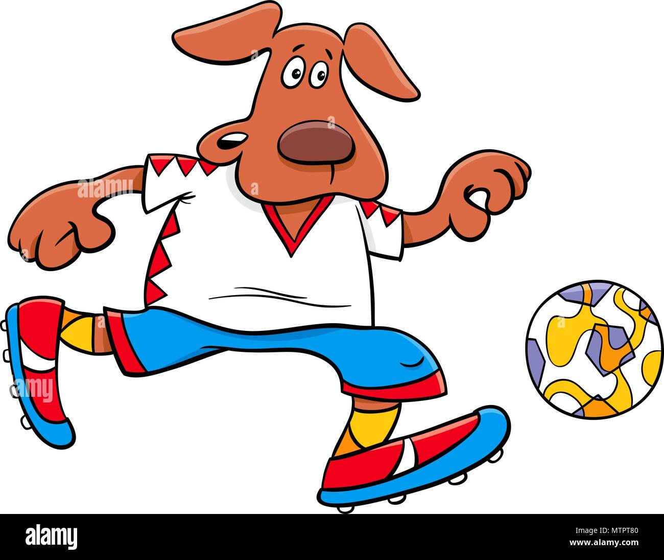 Dog ball cartoon illustration fotografías e imágenes de alta resolución