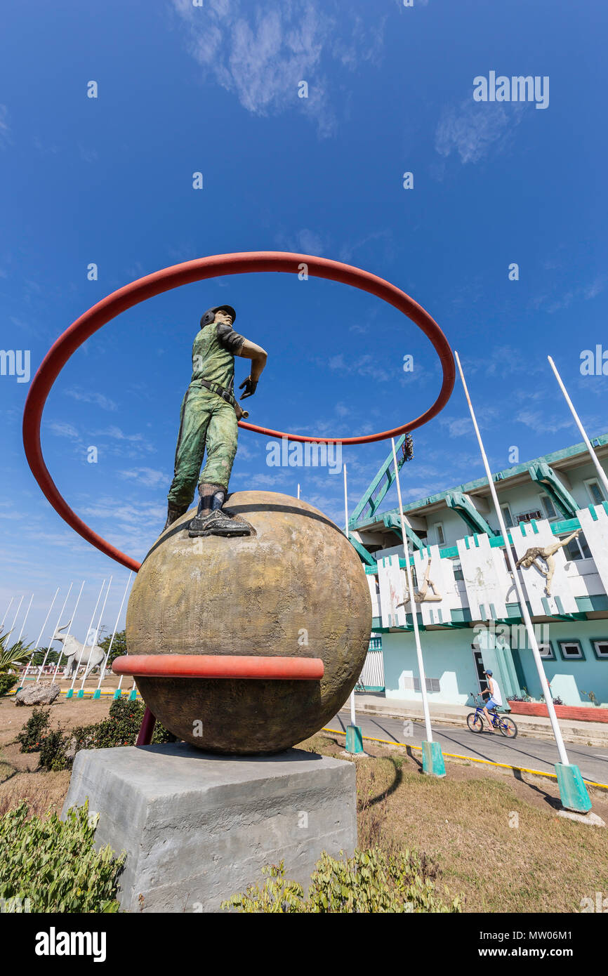 La Academia Provincial de Beisbol estadio de Cienfuegos, Cuba. Foto de stock